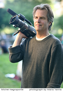 Portrait of Michel Negroponte, award-winning documentory director