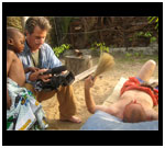 Director Michel Negroponte after Dimitri's Bwiti Initiation in Gabon