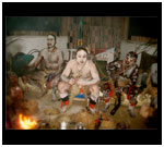 Photo of Dimitri preparing to Dance in Gabon